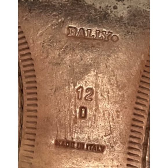 BALLY Garfield Brown Leather Lace Up Plain Toe Derby Oxfords Men's Size 12 - Picture 7 of 8